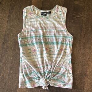 Girls Multicolor Sleeveless Top